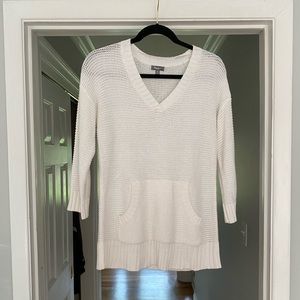 Neiman Marcus white lightweight sweater
